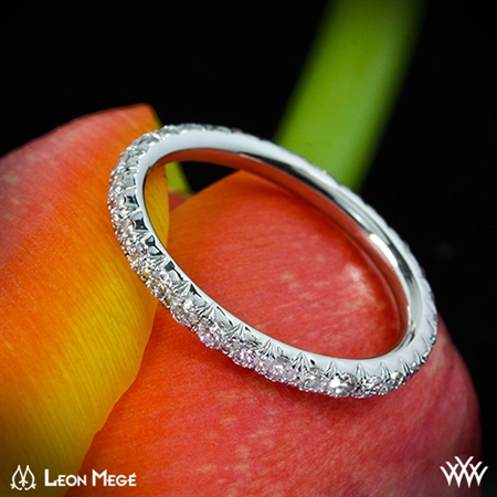 'Lotus' Diamond Wedding Ring by Leon Mege